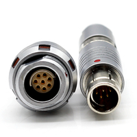 Cable Médico con Conector de Alimentación Circular Push-Pull de 4 Pines, Conector Autoblocante Push-Pull de 12 Pines