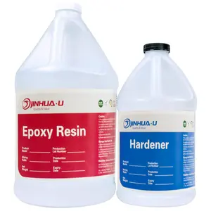 Dalam Tuangkan Epoxy Resin Kit Jelas Kaca Cair 2-4 Inci 1.5GL, Self-Leveling Epoxy Kit Epoxy Resin Kayu Filler