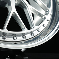 Jantes en alliage forgé sur mesure, finition brossée et polie, design concave