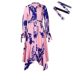 <span class=keywords><strong>Eleganti</strong></span> <span class=keywords><strong>Abiti</strong></span> Plus Size <span class=keywords><strong>per</strong></span> Donne, Vestiti Africani alla Moda con Stampa e Colletto Irregolare - Product Image 6