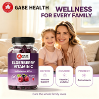 Gummies immunitaires à la baie de sureau en gros, 60 unités, Vitamine C, Zinc, Multivitamines, Antioxydant, Bien-être quotidien pour adultes et enfants, OEM
