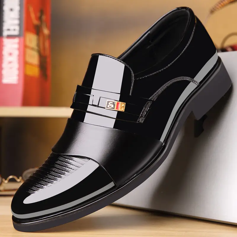 Size 37-48 British Men's Business Suit Leather Shoes Fashion Wedding Leather Shoes Dress shoes&Oxford