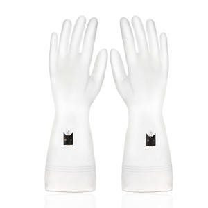 Gants de nettoyage Yaxin pour la vaisselle, blancs translucides imprimés, imperméables, pour la cuisine et la lessive - Product Image 1