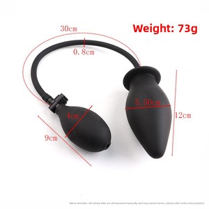 Fabriekslevering Siliconen Anale Plug Opgeblazen Butt Uitbreidbare Dilator Met Lucht Gevulde Grote Pomp Dildo Seksspeeltjes Voor Vrouwen Mannen Homo 'S - Product Image 3