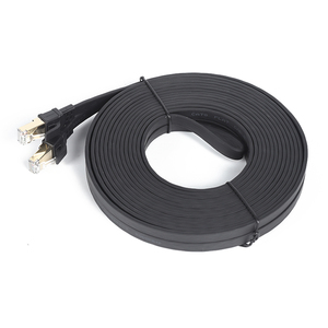 Câble Ethernet Cat 7 haute vitesse 10 Gbps, blindé SSTP, plat, RJ45, cordon de raccordement réseau, cuivre 32AWG - Product Image 6