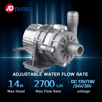 JDPUMP WP-DC56 DC12/18/24/36V Booster Mini tanpa suara mesin cuci mobil pompa tekanan listrik untuk motor atau mobil pompa air