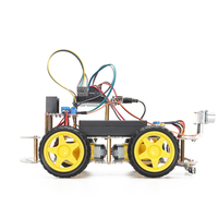 Kit de Coche Robótico Inteligente Tscinbuny 4WD con Evitación de Obstáculos Ultrasónica y Seguimiento de Líneas, Kit de Programación STEM para Estudiantes y Escuelas