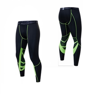Leggings de sport pour hommes, dernière conception, élastiques, pour la course et le basketball, séchage rapide, sans couture, vente en gros - Product Image 4