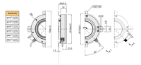 Encodeur optique de haute précision K158, axe creux de 158 mm, encodeur rotatif incrémental 1024 80000 PPR pour moteur servo CNC