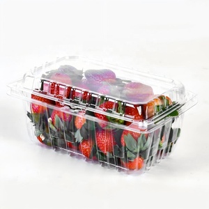 Boîte d'emballage transparente en plastique PET pour fruits frais, plateau d'emballage pour fraises, vente en gros <span class=keywords><strong>Lesui</strong></span> - Product Image 1