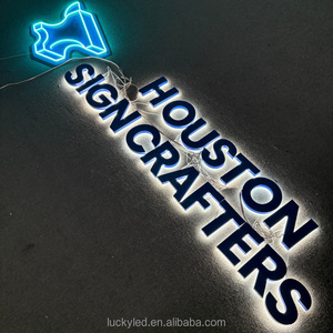 Signalisation extérieure personnalisée en acrylique, lettres lumineuses, enseigne au néon rétroéclairée, publicité, lettres d'entreprise rétroéclairées avec prix d'usine - Product Image 2