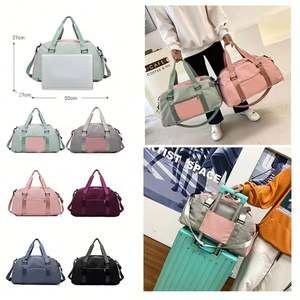 Sac de voyage en polyester Oxford imperméable tout usage avec grande capacité - Sac de sport unisexe pour les activités de plein air et de gym - Product Image 3