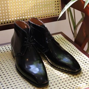 Nouvelles Chaussures Habillées pour Hommes à Bout Carré et Lacets, en Daim Britannique et Cuir Pleine Fleur, Légères, Antidérapantes, Respirantes, pour le Bureau et la Carrière, avec Talonnette Rehaussante - Product Image 4