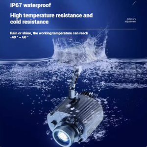 Tùy Chỉnh 105W Logo Gobo Chiếu LED Nguồn Ánh Sáng Hợp Kim Nhôm IP67 Telecontrolled Lễ Hội Quảng Cáo Đám Cưới Chiếu - Product Image 4