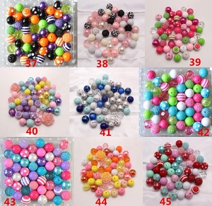 Cuentas Sueltas al por Mayor, Color Rosa <span class=keywords><strong>Princesa</strong></span>, Cuentas de Goma de Mascar de 20 mm, para Manualidades Infantiles, Fabricación de Joyería, Accesorios para Collares Gruesos - Product Image 6