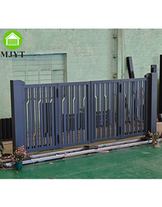 Puerta Principal de Seguridad de Fábrica Foshan, Puerta Plegable de Aleación de Aluminio, Puerta Plegable Motorizada Tipo Cantilever - Product Image 1