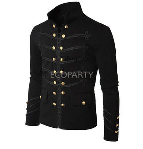 Chaqueta Gótica Victoriana Para Hombre Adulto Talla 3XL Con Cremallera Estilo Caballero Medieval Cristiano Para Carnaval de Purim Época Medieval - Product Image 3