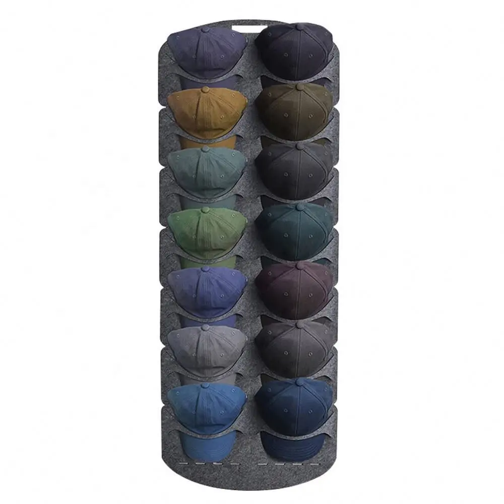 Mũ giá cho bóng chày 14 túi hat tổ chức có thể treo trên cửa Mũ lưu trữ đứng tủ quần áo tường với túi lớn