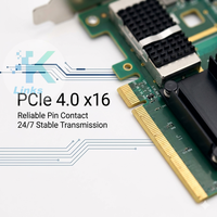 Adaptateur Ethernet filaire MCX653105A-ECAT Mellanox CX-6 1 port 100GbE QSFP56 PCIe 4.0 X16 pour carte d'interface réseau serveur