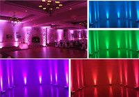 9*18W 9x18 RGBWA UV 6 en 1 Wifi inalámbrico batería LED Uplights para Navidad boda fiesta