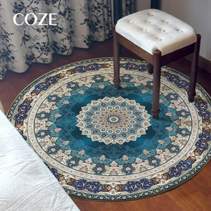 Alfombra de Estilo Boho para Silla de Maquillaje y Vestidor, Alfombra Redonda Personalizada para Sala de Estar - Product Image 2