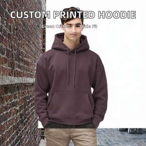 Men's <b>White</b> Pullover Hoodie Knitted Terry Solid Color Casual <b>Sweatshirt</b> With Kangaroo Pocket - Product Image 2