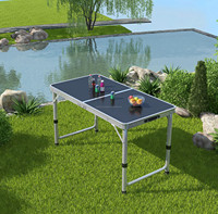 Ensemble de table et de chaises pliantes en aluminium pour le camping, le pique-nique et les sorties en plein air