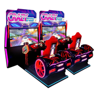 Machine de course de voiture de machine de simulateur de course d'arcade à jetons avec la vidéo d'écran