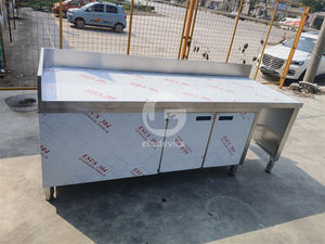 Comptoir réfrigéré pour thé au lait, équipement de bar à bubble tea, comptoir de présentation pour bubble tea, design de comptoir à thé au lait - Product Image 2