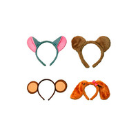 Bandeaux de fête pour adultes et enfants, couleurs arc-en-ciel, oreilles de chat en peluche, HPC-3816