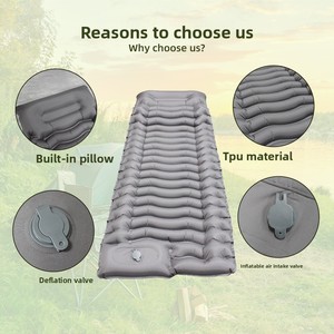 Colchoneta Individual Ultraligera Impermeable de Nailon 40D para Verano <span class=keywords><strong>con</strong></span> Bomba Integrada, Diseño Compacto para Senderismo y Camping - Product Image 4