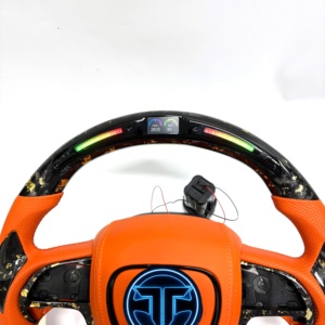 Volant en fibre de carbone forgée pour <span class=keywords><strong>Dodge</strong></span> Charger Challenger Hellcat Charger Durango SRT <span class=keywords><strong>RT</strong></span> GT, accessoires de voiture - Product Image 4