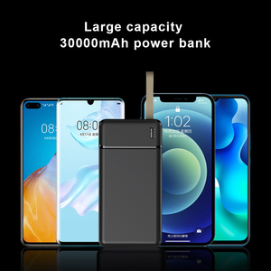พาวเวอร์แบงค์ความจุสูง ช่องเสียบ Type-C ชาร์จเร็ว พอร์ต USB คู่ ความจุ 30000 มิลลิแอมป์ พร้อมสายคล้อง - Product Image 5