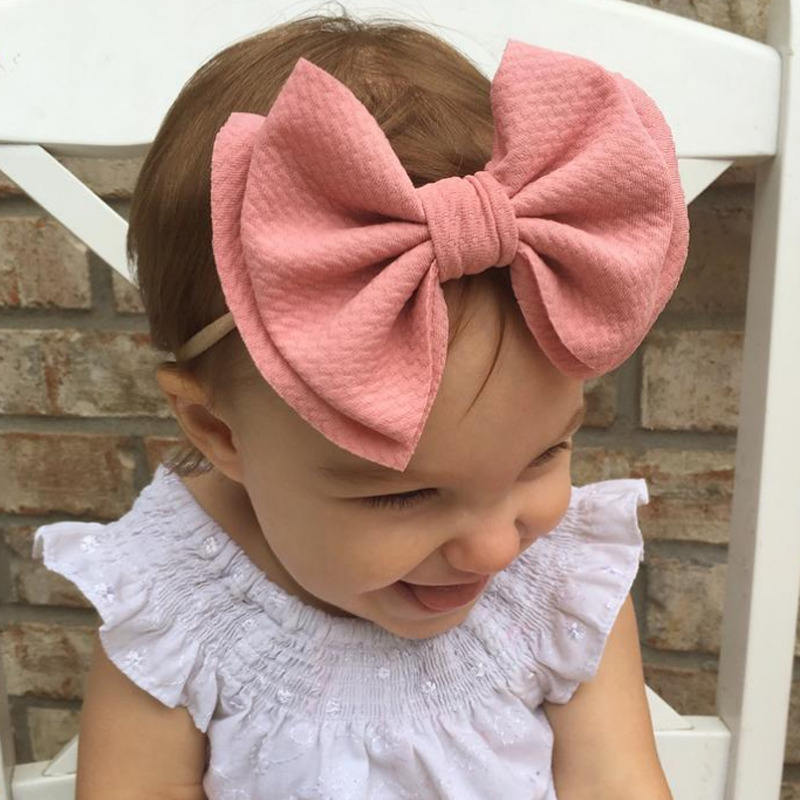 Big Bow Headband Hairband Girls Baby Knotted Turban Head Wraps