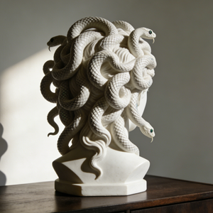 Scultura in Resina del Busto di Medusa - Decorazione di Alta Gamma per la Casa Ispirata alla <span class=keywords><strong>Mitologia</strong></span> <span class=keywords><strong>Greca</strong></span>, Scultura Personalizzata Bozhi Art - Product Image 4