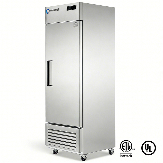 Commercial 1 Door Fan-Cooled Vertical Reach in Vertical Kitchen Equipment Commercial Freezer Food Industry Upright Refrigerator