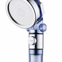 Pommeau de douche à main écologique à 3 modes avec interrupteur marche-arrêt perles filtrantes fonction pressurisée pour bain de spa emballé dans une boîte