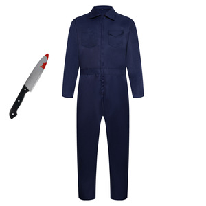 Disfraz de Michael Cosplay para Hombre Adulto, Mono Azul Oscuro, Estilo Película, Disfraz de Halloween - Product Image 1