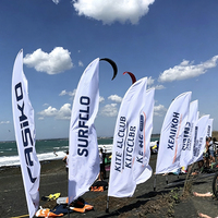 Drapeaux et bannières publicitaires rectangulaires personnalisés de 2,7 m/3,4 m/4,3 m pour une utilisation en extérieur