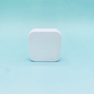 Pot carré en verre transparent de 9 ml avec couvercle en plastique blanc résistant aux enfants, emballage d'huile concentrée de 9 g, impression de logo personnalisée par sérigraphie - Product Image 5