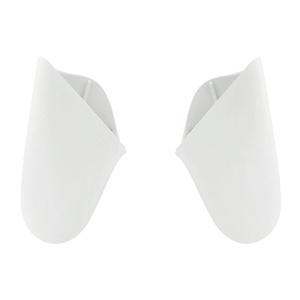 EXtremeRate White Replacement Handle Grips <b>Case</b> Cover DIY Hand Grip Shell Housing for Nintendo <b>Switch</b> Pro Controller - Product Image 1