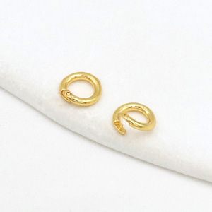 18k gold-plated <b>copper</b> wolf tooth half-open clasp accessory necklace clasp pendant <b>bracelet</b> jewelry B76 - Product Image 2