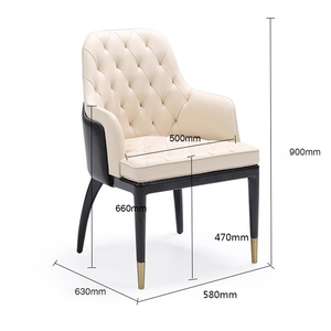 Silla <span class=keywords><strong>de</strong></span> <span class=keywords><strong>Comedor</strong></span> <span class=keywords><strong>de</strong></span> Diseño Moderno con Tapicería <span class=keywords><strong>de</strong></span> Tela <span class=keywords><strong>de</strong></span> Cuero Duradera y Patas <span class=keywords><strong>de</strong></span> Metal <span class=keywords><strong>para</strong></span> Uso Doméstico - Product Image 6