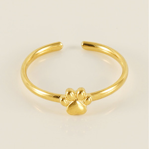 Zogxin Fashion Rings Gold Adjustable Heart Crown Airplane Cat Paw For Women Jewelry Gift - Product Image 4