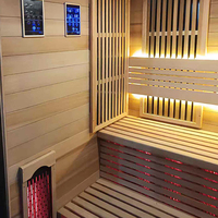Smarte Infrarot- und Ofen-Außensauna Eigenmarke Finnische Sauna für Therapiezwecke mit Digitalsteuerung
