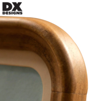 DX DESIGNS Bingkai Foto Kayu Solid Persegi Panjang Bulat 4x6 5x7 8x10 Inci Bingkai Gambar Kayu Rustic untuk Meja dan Dinding Dekorasi Rumah