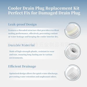 Ninghe Cooler Drain <b>Plug</b> Replacement Part 24011 White PP Easy Installation Outdoor Use - Product Image 4