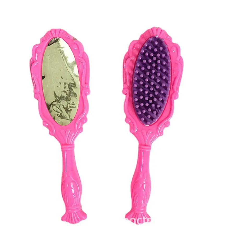 Factory direct sales Mini Hair Dryer Mirror Comb Four-piece Doll House Model Accessories Collection Gift Toy Comb Mirror