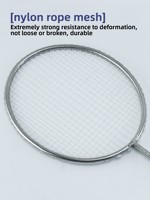 Raquette de badminton en acier inoxydable avec poids pour entraînement assisté, grande taille, fabriquée en Chine, pour le développement de la force chez l'adulte