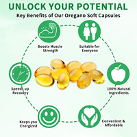 Suplemen Kapsul Organik Minyak Oregano Hatmanlabs Private Label 6000 mg Softgel Minyak Oregano dengan Minyak Habbatussauda